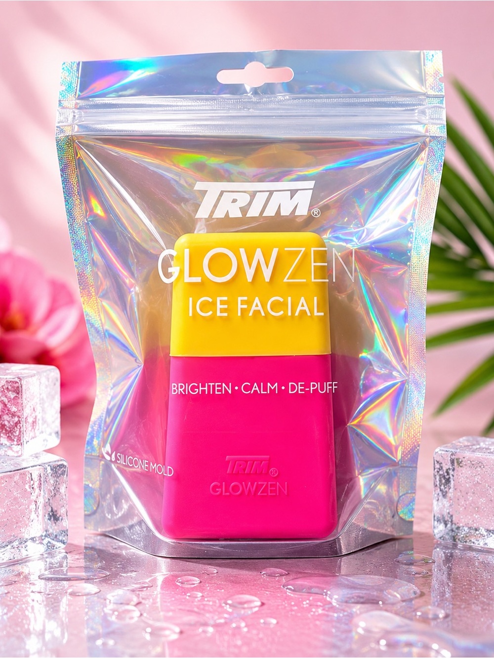 🧊✨ TRIM Glow Zen Ice Facial Silicone Mold | Pink Yellow | NWT